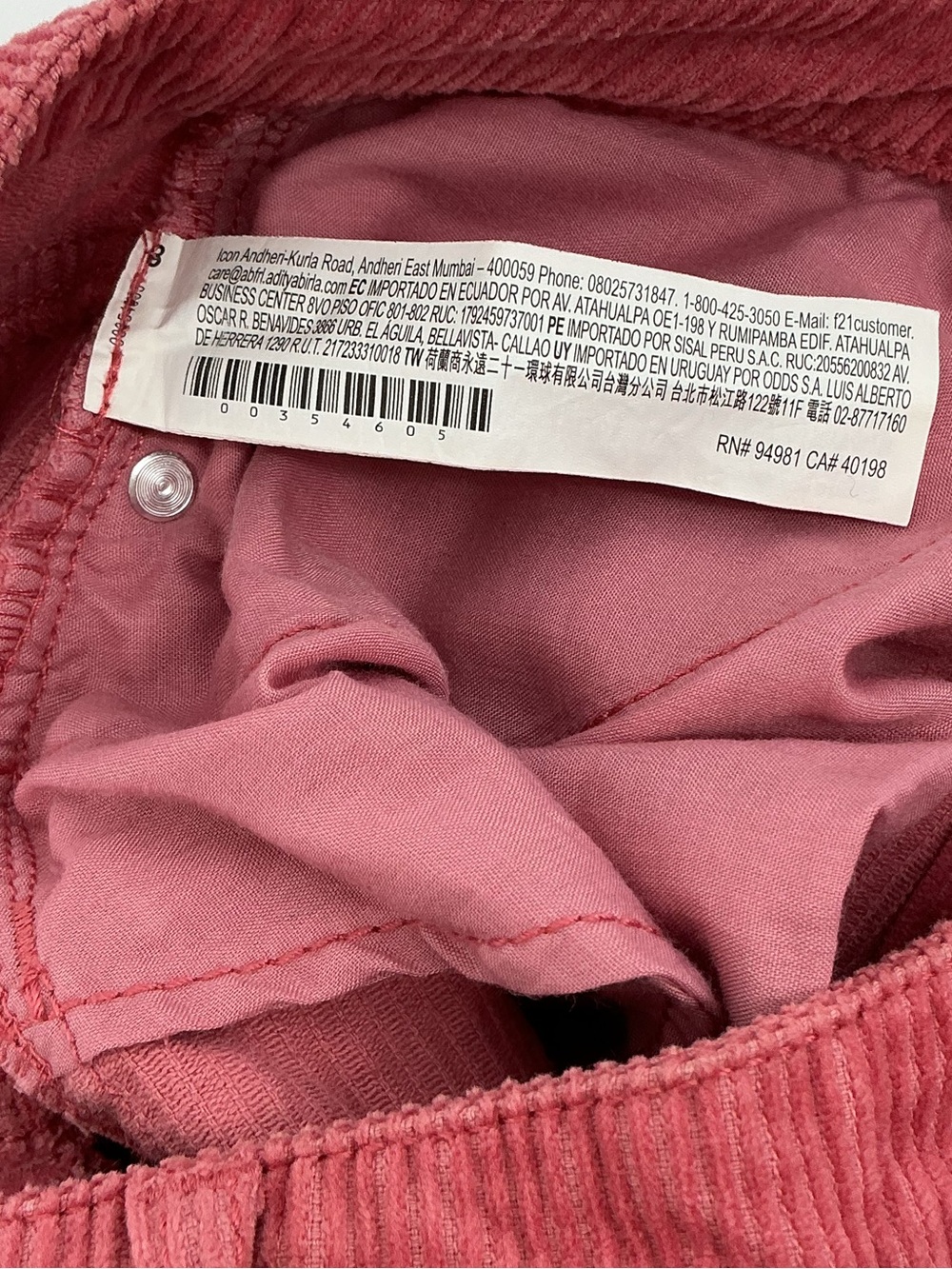 Forever 21 Dusty Rose Corduroy Mini Skirt - Picture 4 of 6